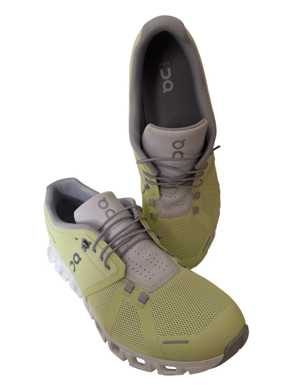 On Running Cloud Men’s Athletic Shoes - Light Green/Gray